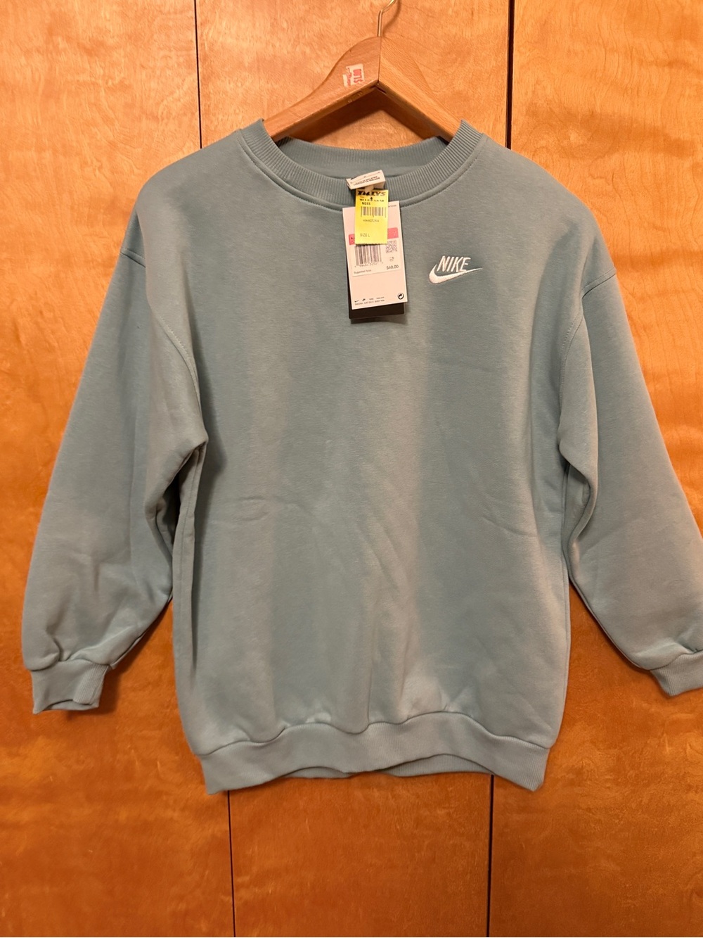 Nike kids Crewneck Sweatshirt - Light Blue size large